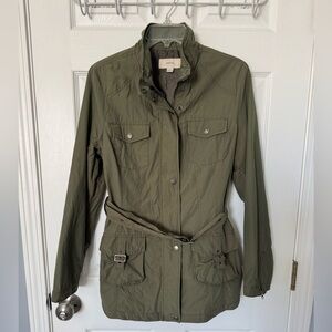 Merona Olive Green Utility Jacket with Belt